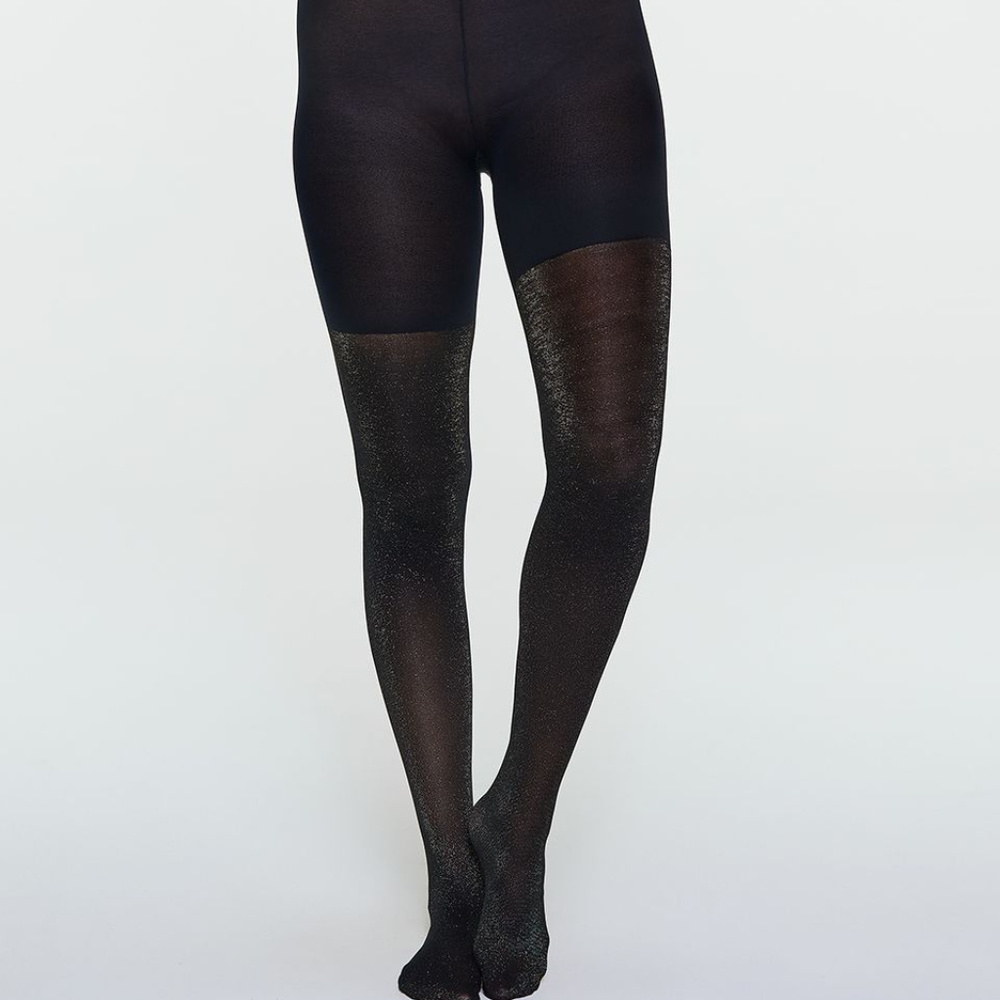 NWT SPANX Metallic Shimmer Mid-thigh Shaping Tight - Picture 4 of 7